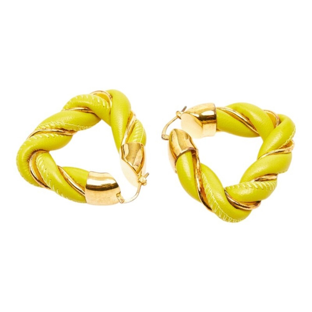 BOTTEGA VENETA Silver Leather Earrings